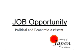 Job Opportunity in the Embassy of Japan