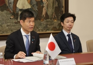 Mr. Katsumata at the Meeting with Minister